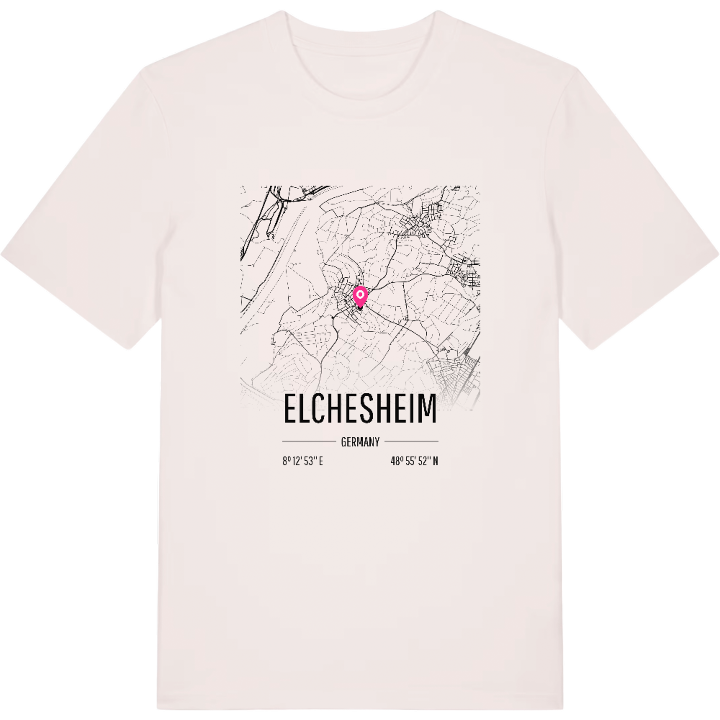 Elchesheim karta t-shirt – t-shirt från PinShirt