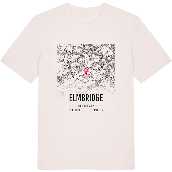 Elmbridge karta t-shirt – t-shirt från PinShirt