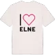 Jag älskar Elne t-shirt stort tryck