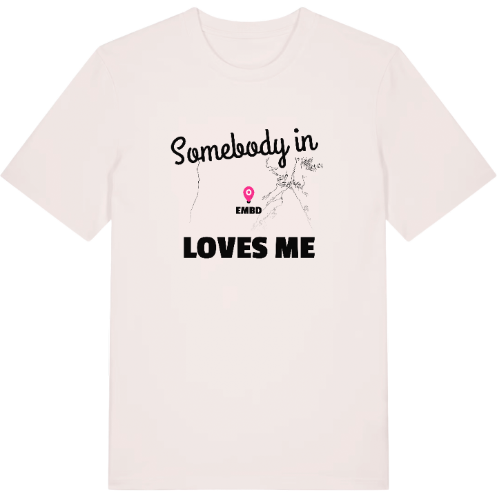 Någon i Embd älskar mig t-shirt – t-shirt från PinShirt