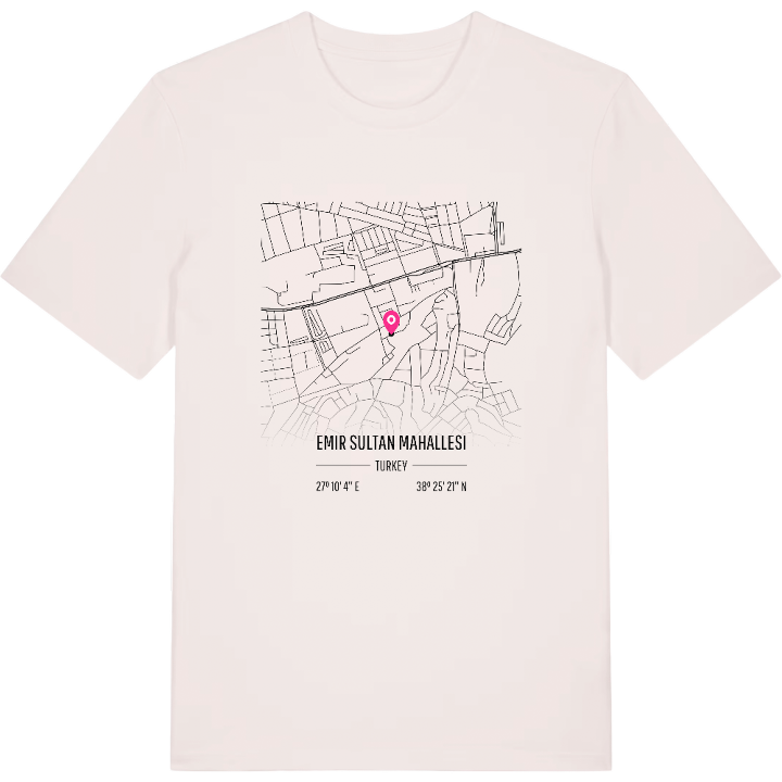 Emir Sultan Mahallesi karta t-shirt – t-shirt från PinShirt