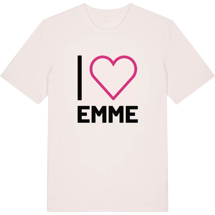 Jag älskar Emme t-shirt stort tryck – t-shirt från PinShirt