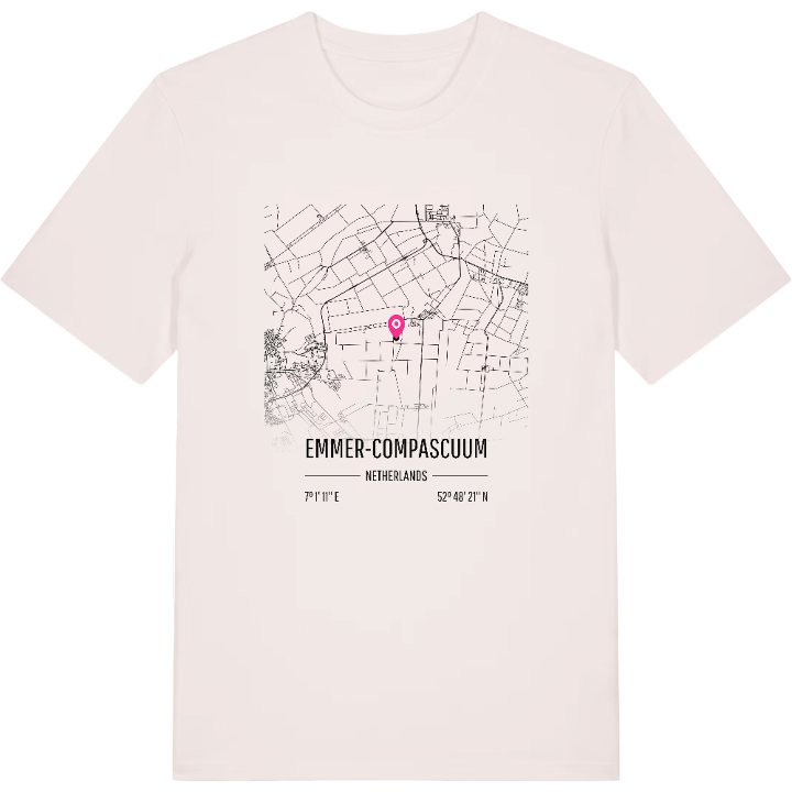 Emmer-Compascuum karta t-shirt – t-shirt från PinShirt