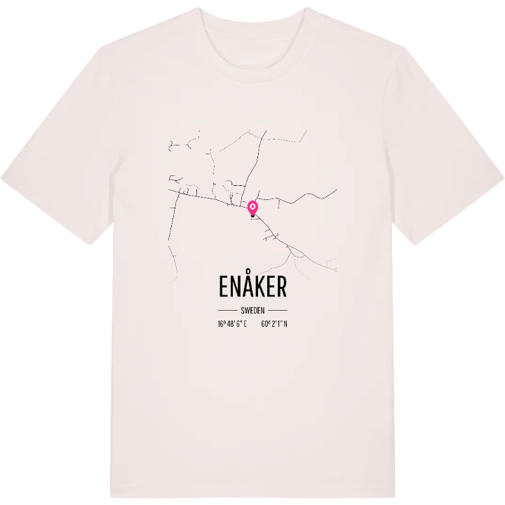 Enåker karta t-shirt – t-shirt från PinShirt