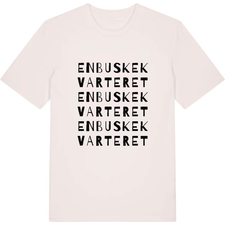 Enbuskekvarteret ordlek t-shirt – t-shirt från PinShirt