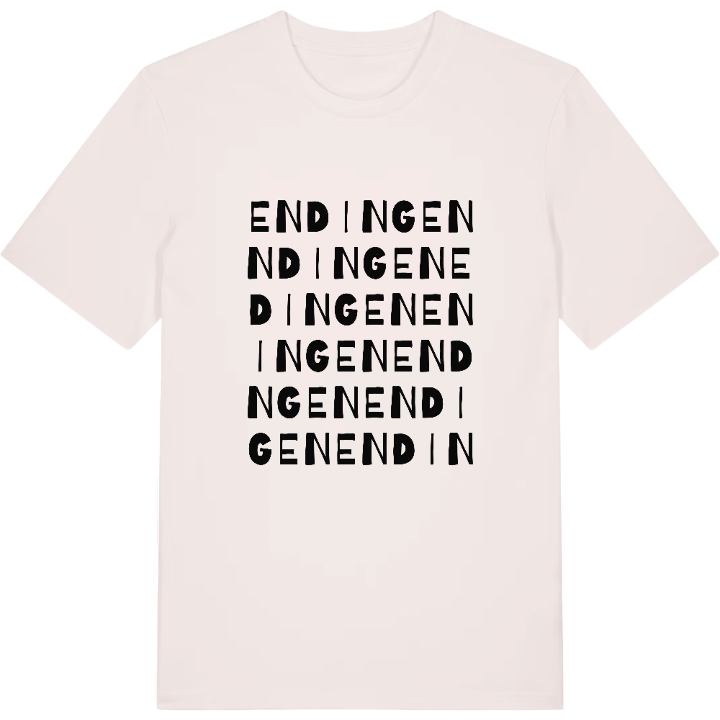 Endingen ordlek t-shirt – t-shirt från PinShirt