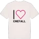 Jag älskar Enefall t-shirt stort tryck