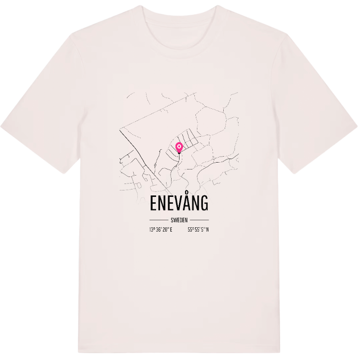 Enevång karta t-shirt – t-shirt från PinShirt