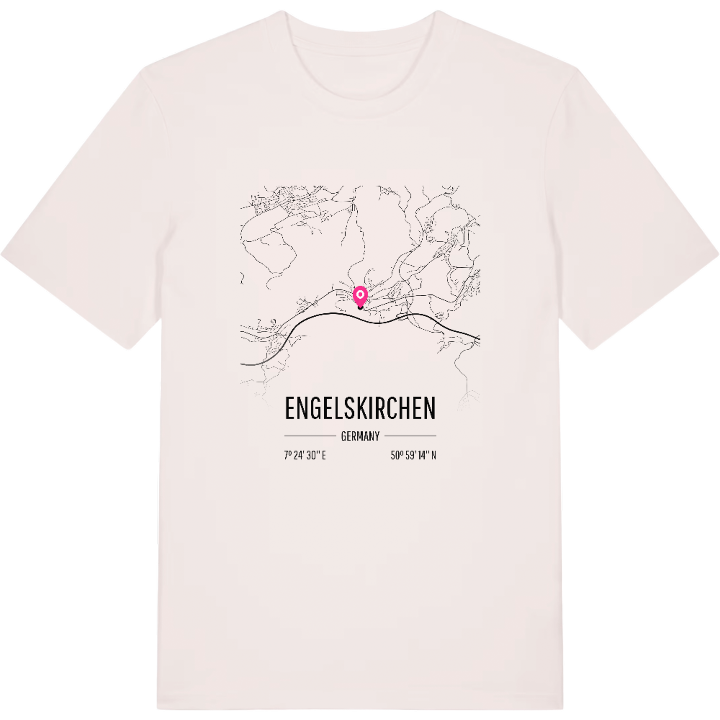 Engelskirchen karta t-shirt – t-shirt från PinShirt
