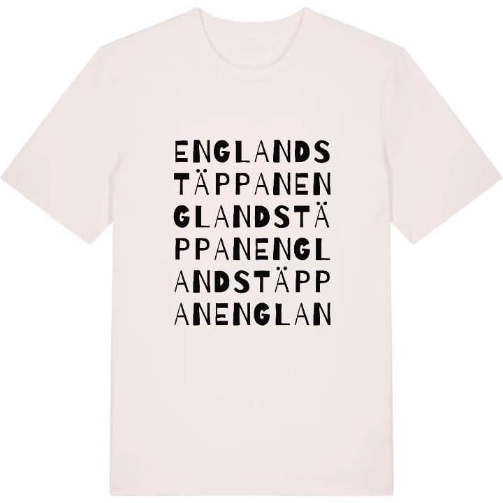 Englandstäppan ordlek t-shirt – t-shirt från PinShirt