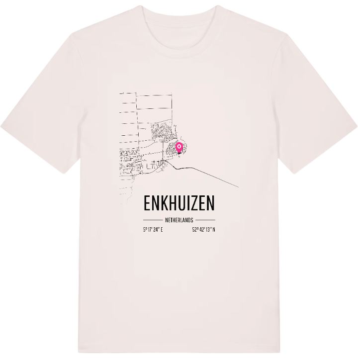 Enkhuizen karta t-shirt – t-shirt från PinShirt