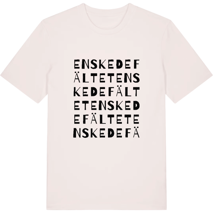 Enskedefältet ordlek t-shirt – t-shirt från PinShirt