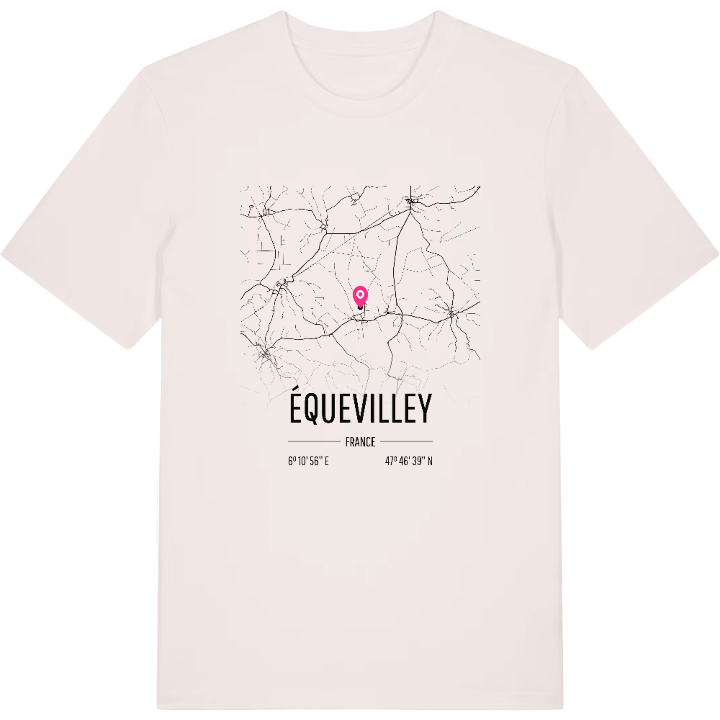 Équevilley karta t-shirt – t-shirt från PinShirt