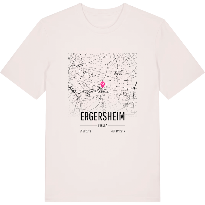 Ergersheim karta t-shirt – t-shirt från PinShirt