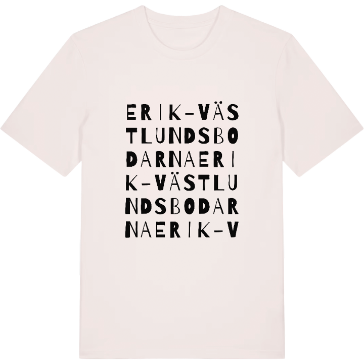 Erik-Västlundsbodarna ordlek t-shirt – t-shirt från PinShirt