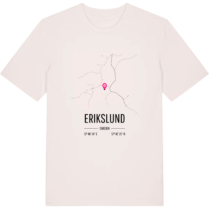 Erikslund karta t-shirt – t-shirt från PinShirt