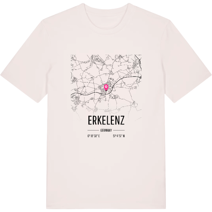 Erkelenz karta t-shirt – t-shirt från PinShirt