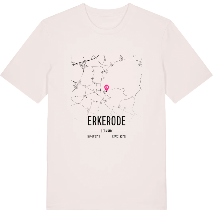 Erkerode karta t-shirt – t-shirt från PinShirt