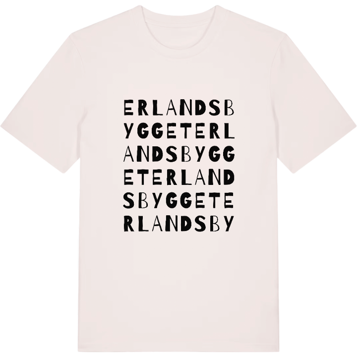 Erlandsbygget ordlek t-shirt – t-shirt från PinShirt