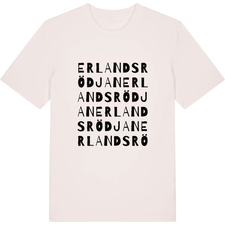 Erlandsrödjan ordlek t-shirt – t-shirt från PinShirt