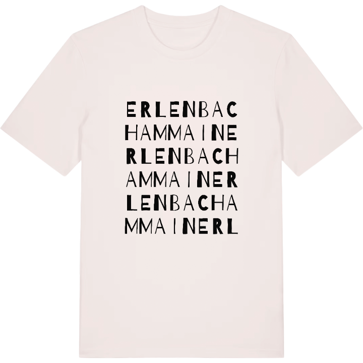Erlenbach am Main ordlek t-shirt – t-shirt från PinShirt