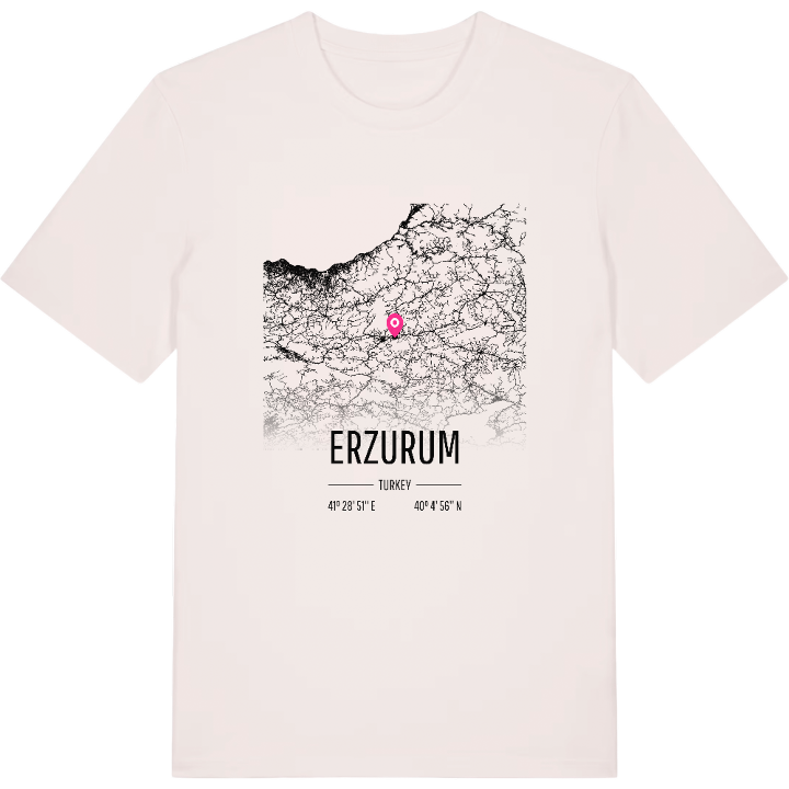 Erzurum karta t-shirt – t-shirt från PinShirt