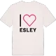 Jag älskar Esley t-shirt stort tryck