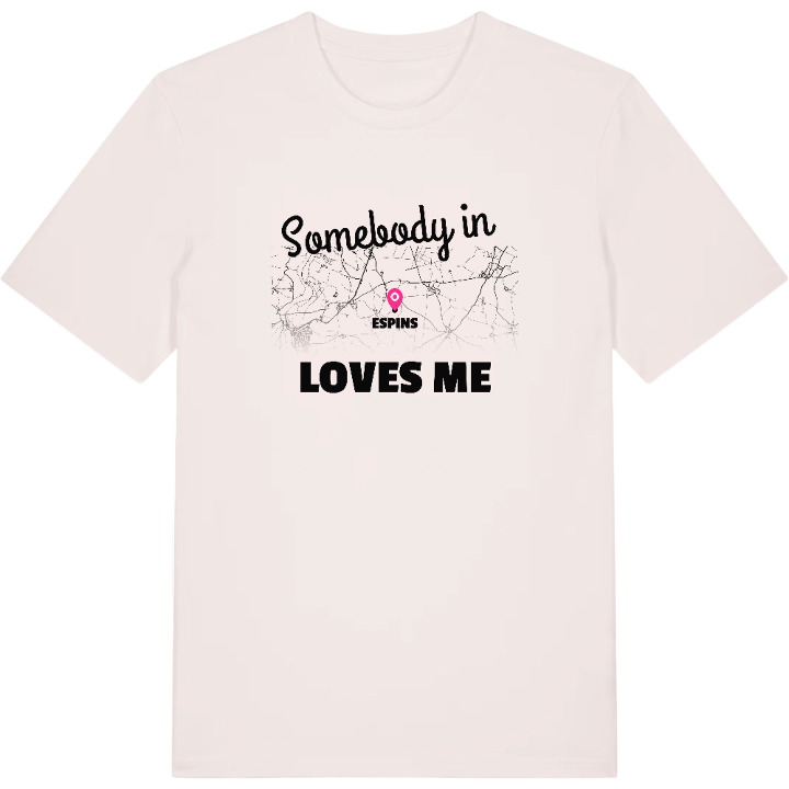 Någon i Espins älskar mig t-shirt – t-shirt från PinShirt