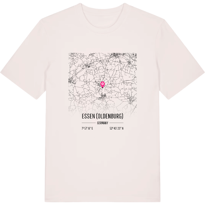 Essen (Oldenburg) karta t-shirt – t-shirt från PinShirt