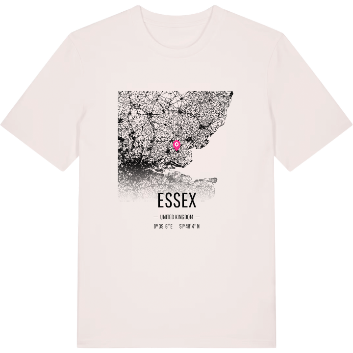 Essex karta t-shirt – t-shirt från PinShirt