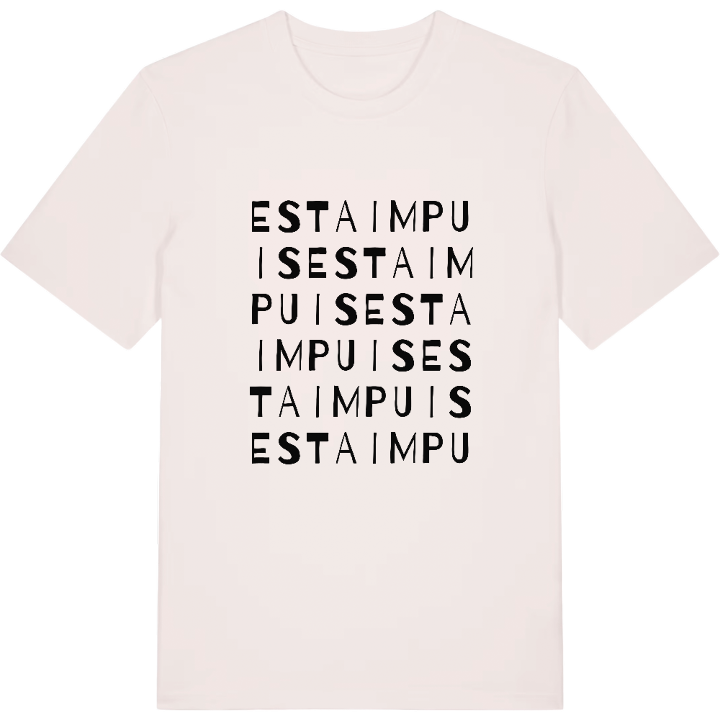 Estaimpuis ordlek t-shirt – t-shirt från PinShirt