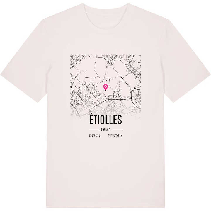 Étiolles karta t-shirt – t-shirt från PinShirt