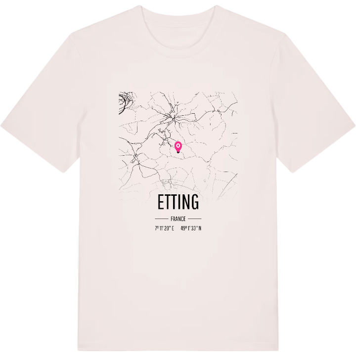 Etting karta t-shirt – t-shirt från PinShirt