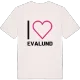 Jag älskar Evalund t-shirt stort tryck