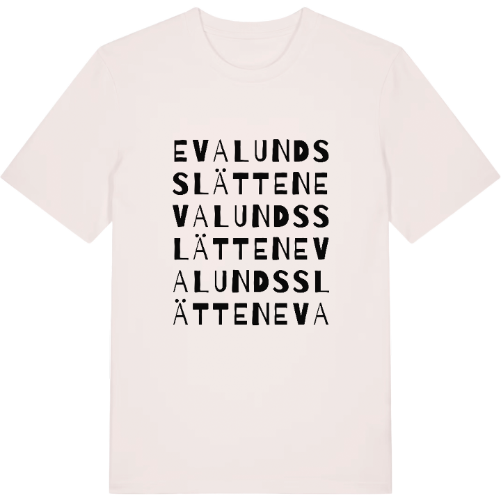 Evalundsslätten ordlek t-shirt – t-shirt från PinShirt