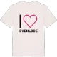 Jag älskar Evenlode t-shirt stort tryck