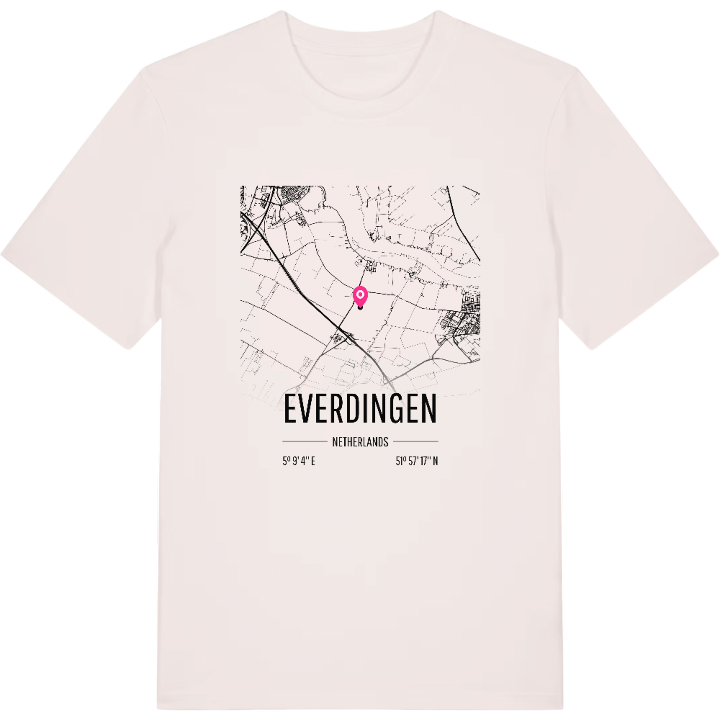 Everdingen karta t-shirt – t-shirt från PinShirt