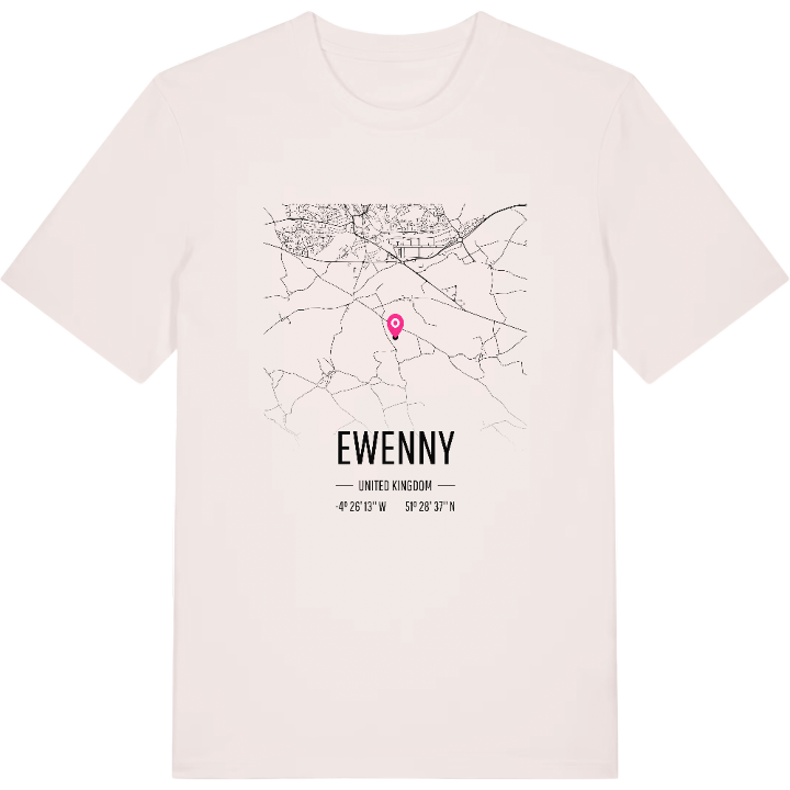 Ewenny karta t-shirt – t-shirt från PinShirt