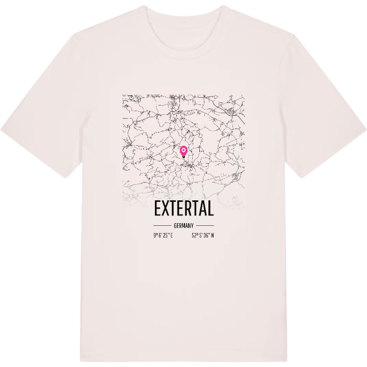 Extertal karta t-shirt – t-shirt från PinShirt