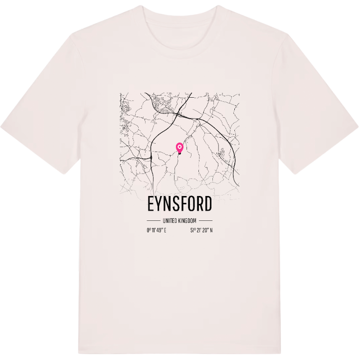 Eynsford karta t-shirt – t-shirt från PinShirt