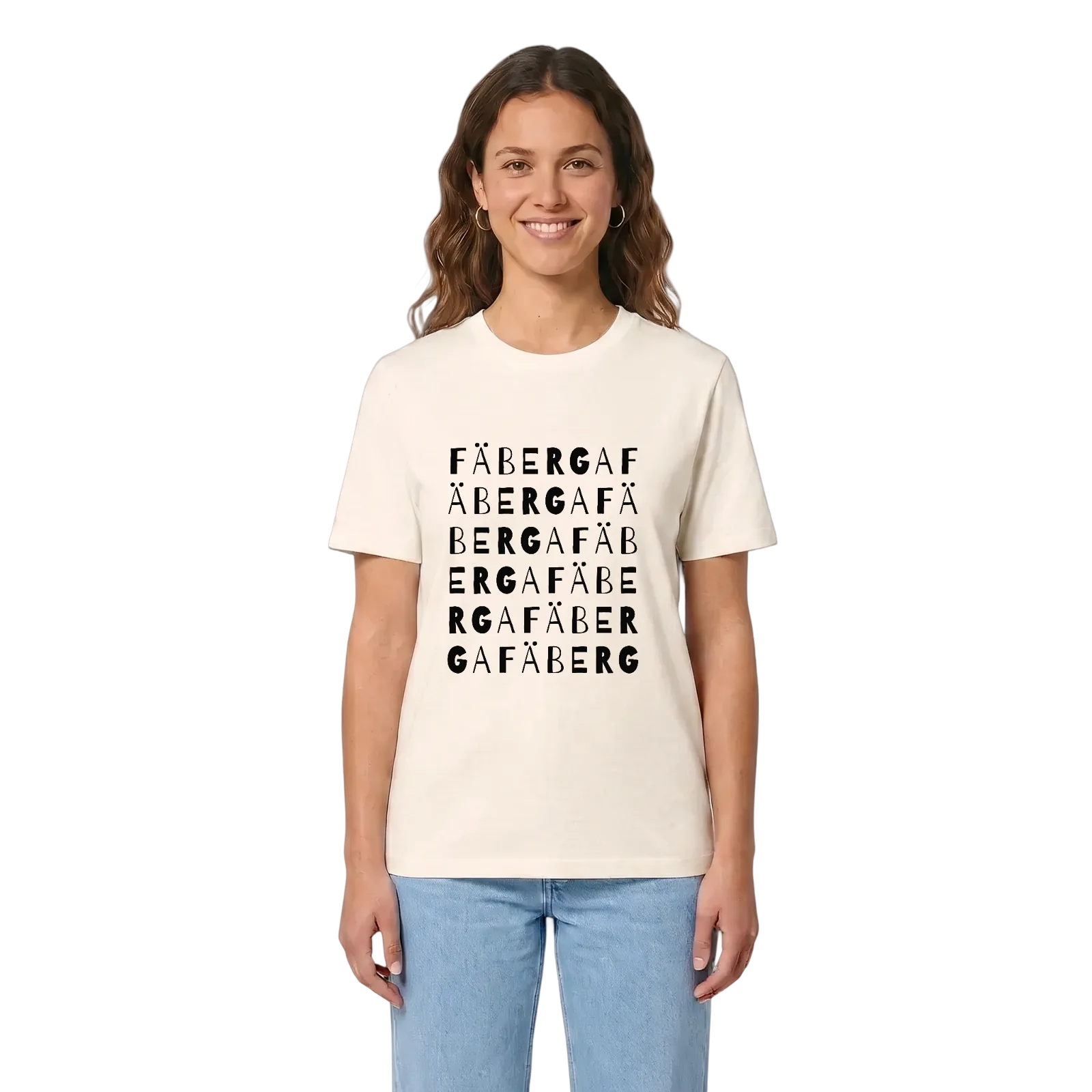 Fäberga ordlek t-shirt – Vintage White, i miljö