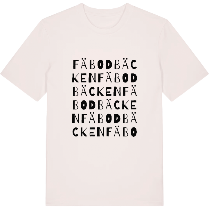 Fäbodbäcken ordlek t-shirt – t-shirt från PinShirt
