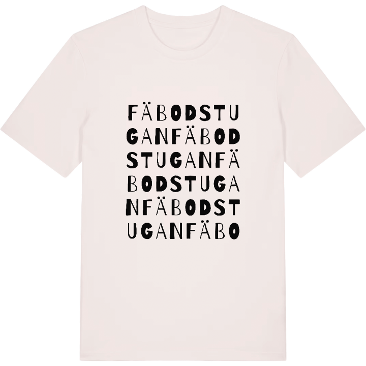 Fäbodstugan ordlek t-shirt – t-shirt från PinShirt