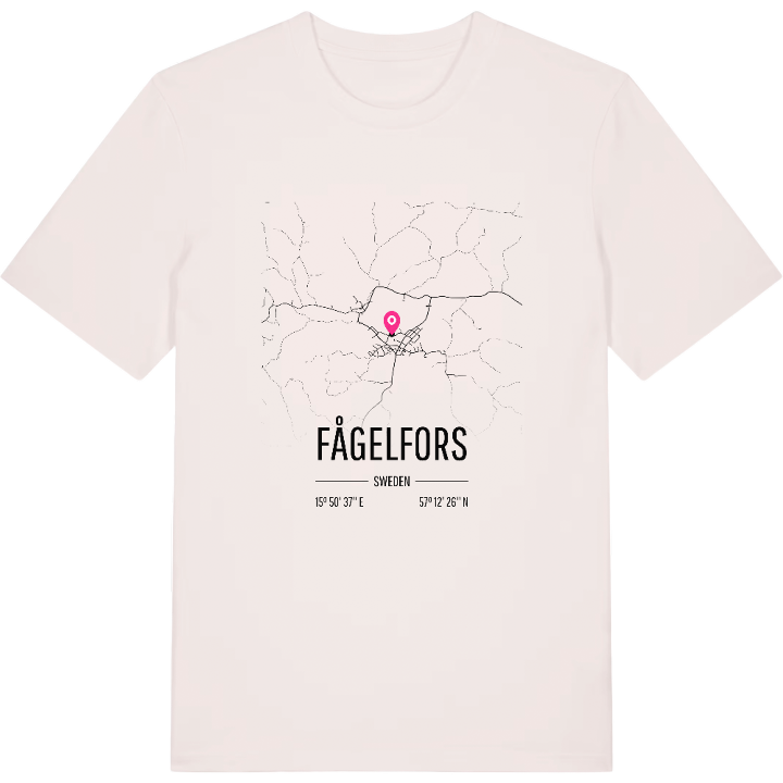 Fågelfors karta t-shirt – t-shirt från PinShirt
