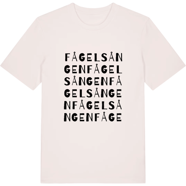 Fågelsången ordlek t-shirt – t-shirt från PinShirt