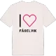 Jag älskar Fågelvik t-shirt stort tryck