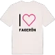 Jag älskar Fagerön t-shirt stort tryck