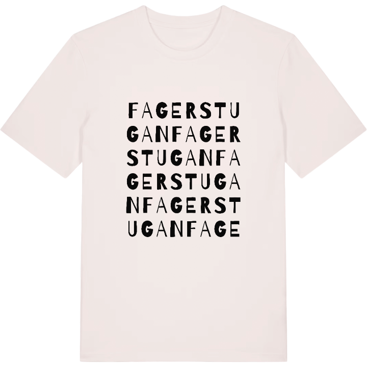 Fagerstugan ordlek t-shirt – t-shirt från PinShirt