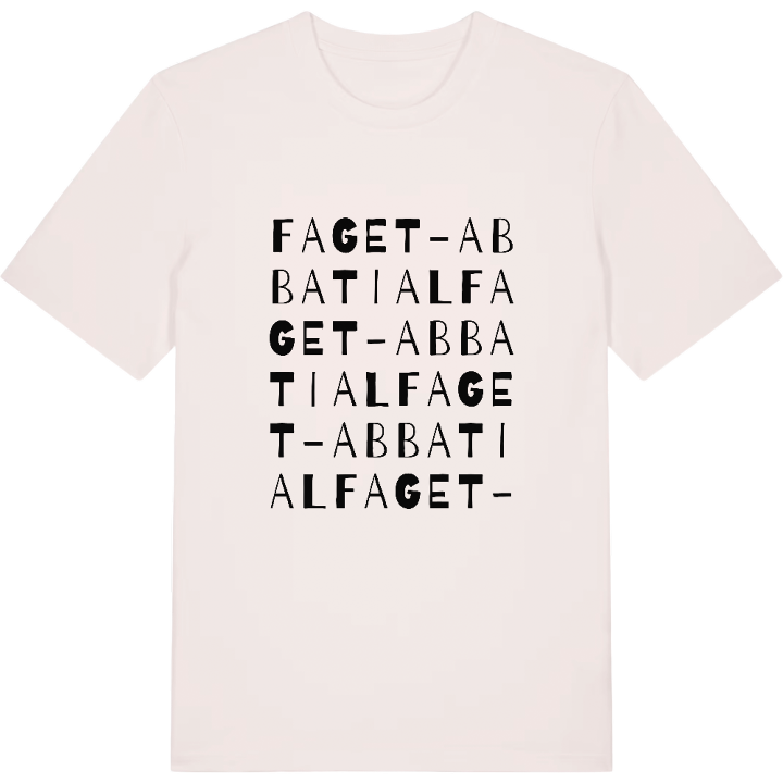 Faget-Abbatial ordlek t-shirt – t-shirt från PinShirt