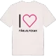 Jag älskar Fåglalyckan t-shirt stort tryck